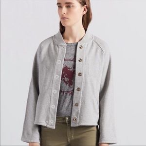 Current Elliot Cora Knit Bomber Jacket Bell Sleeve